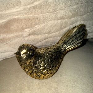 Anthropologie faux brass bird coffee table decor